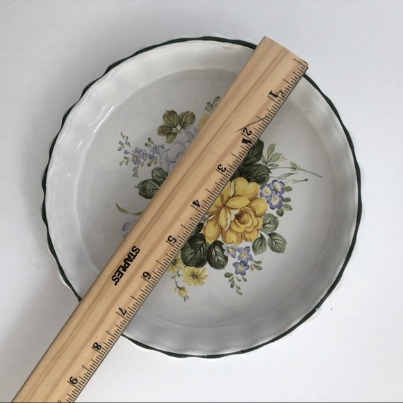 Ashley Ceramics Kitchen Vintage Ashley Ceramic England Ribbed Flan